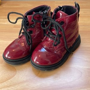 Girls faux Doc Martins